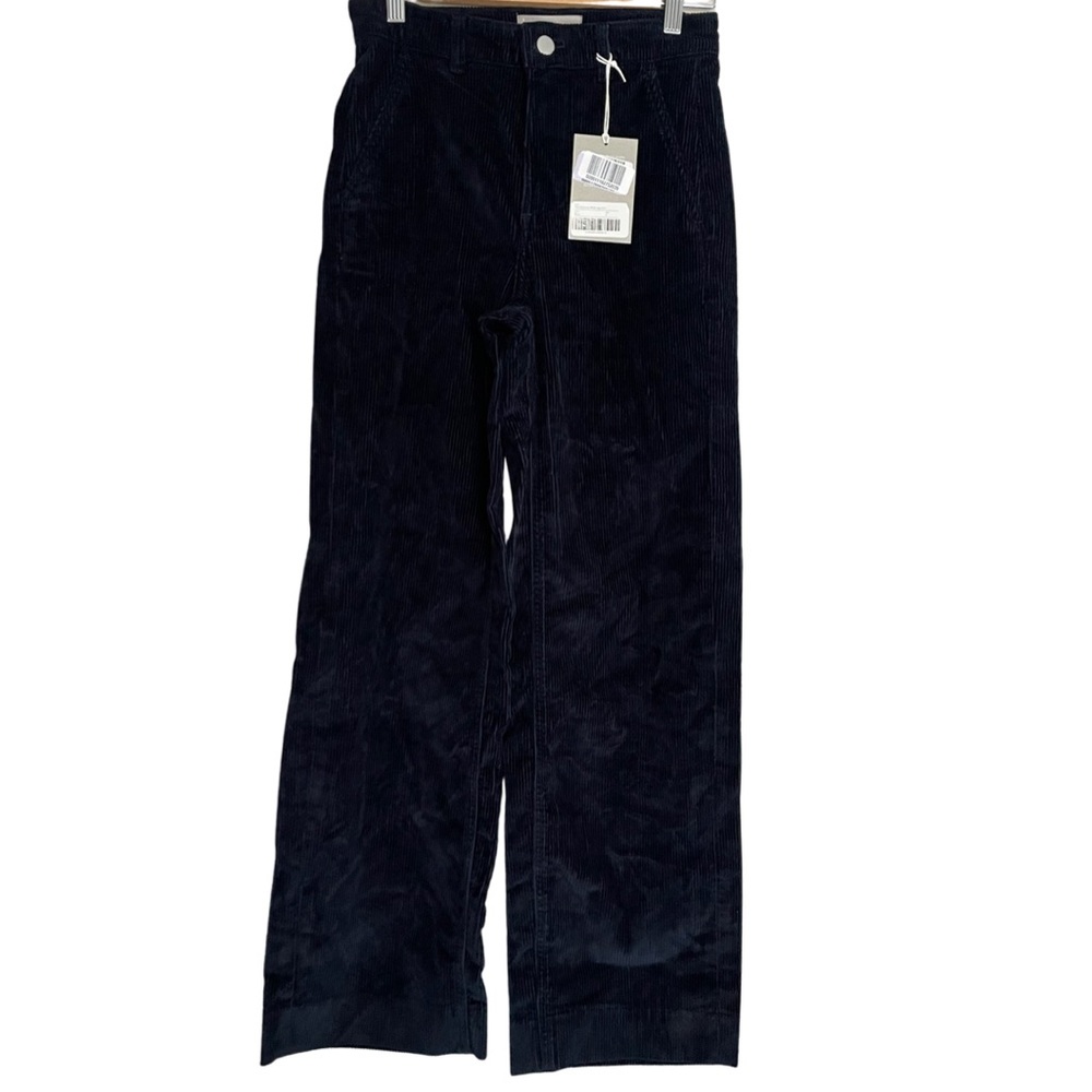 COPY - Everlane NWT The Corduroy Wide Leg Pant in Navy Blue size 0